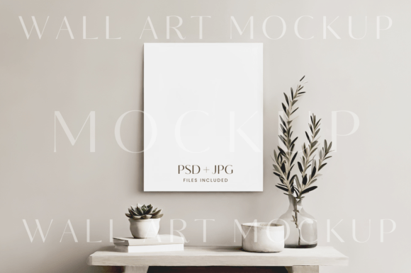 Download 16x20" Wall Art Mockup, 4:5 Print Mockup - Premium Bundle