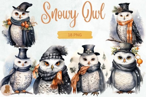 Download Snowy Owl Sublimation Clipart - Premium Resources