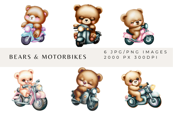 Download Bears and Motorbikes - Premium Resources