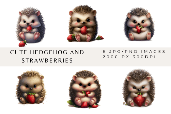 Download Hedgehogs and Strawberries - Premium Resources